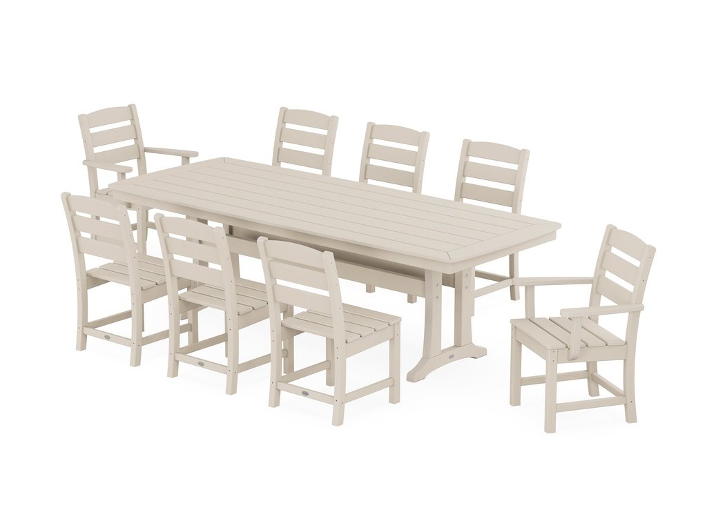 Lakeside 9-Piece Dining Set with Trestle Legs Photo