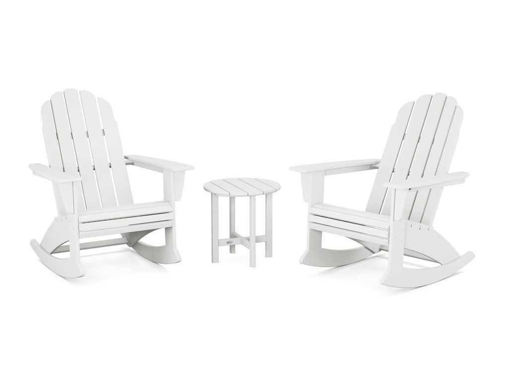 Vineyard Curveback 3-Piece Adirondack Rocking Chair Set Photo