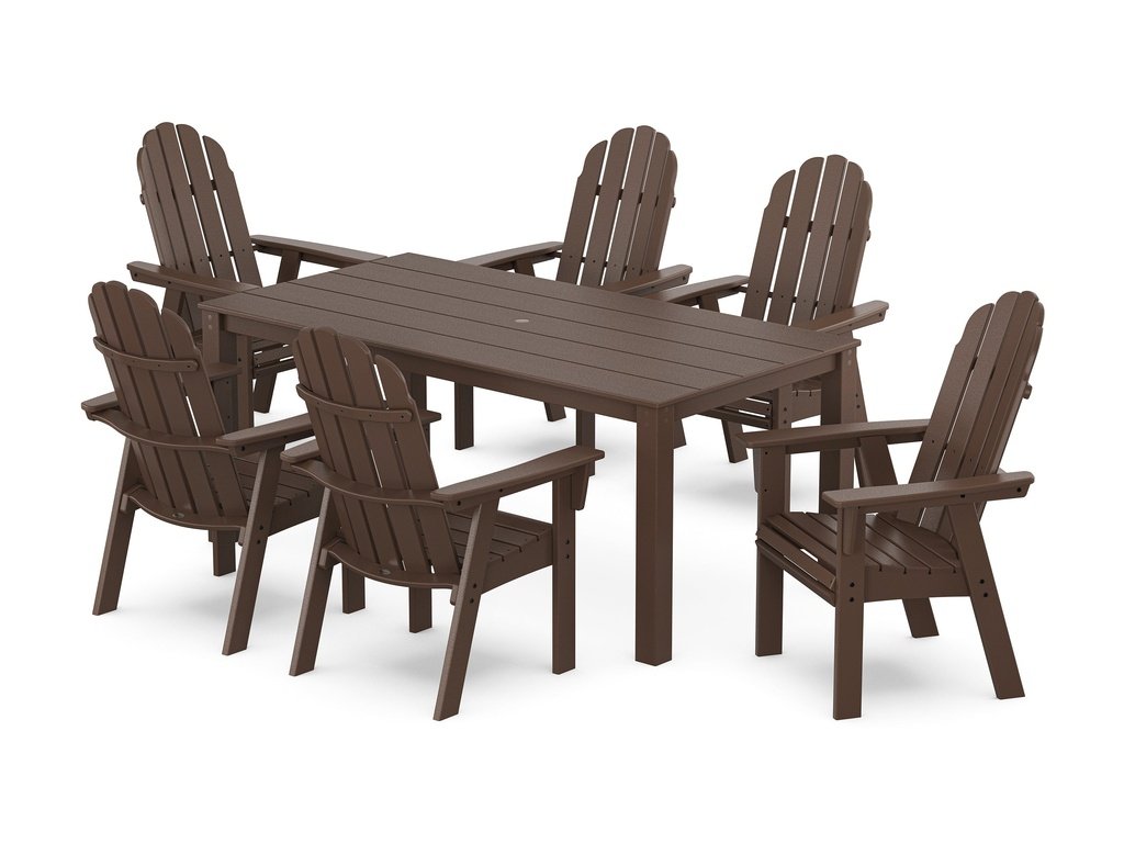 Vineyard Curveback Adirondack 7-Piece Parsons Dining Set Photo