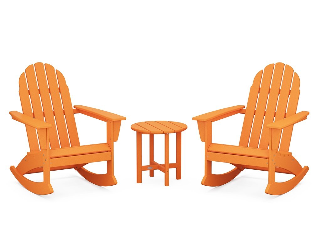 Vineyard 3-Piece Adirondack Rocking Chair Set Photo