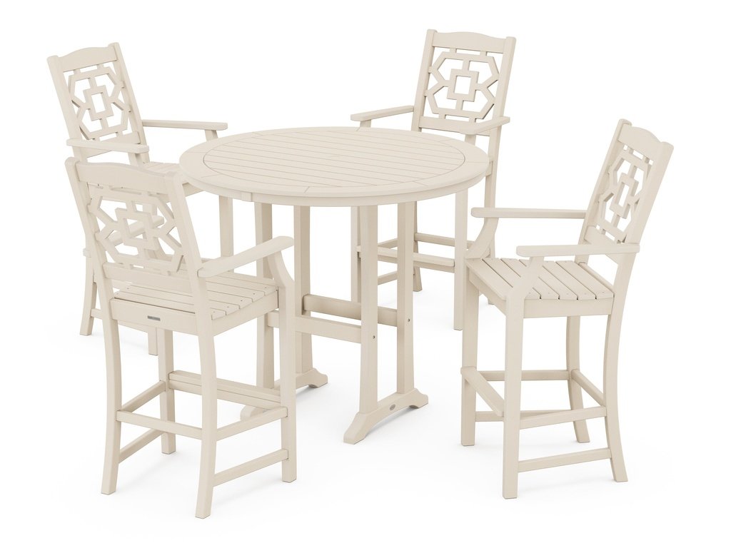 Chinoiserie 5-Piece Round Bar Set Photo