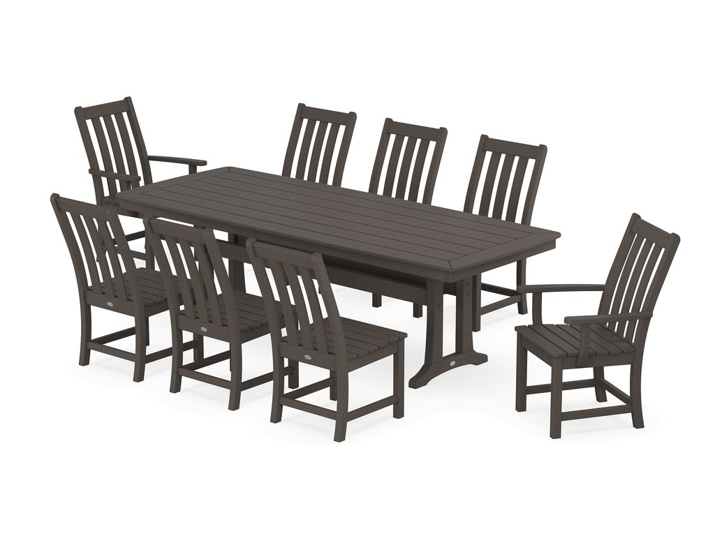 Vineyard 9-Piece Dining Set with Trestle Legs Photo