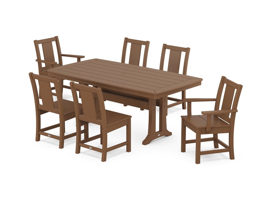 Prairie 7-Piece Dining Set with Trestle Legs Photo