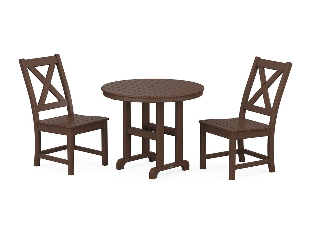 Braxton Side Chair 3-Piece Round Dining Set Photo