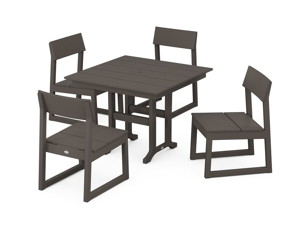 EDGE Side Chair 5-Piece Farmhouse Dining Set Photo