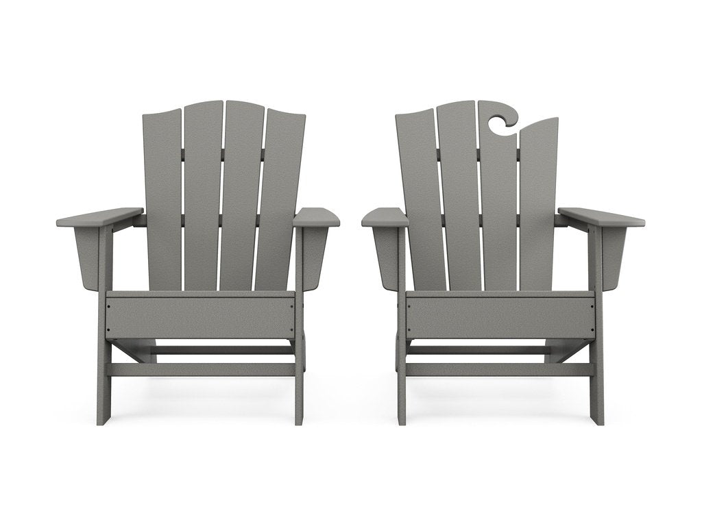 Wave 2-Piece Adirondack Chair Set with The Crest Chair Photo