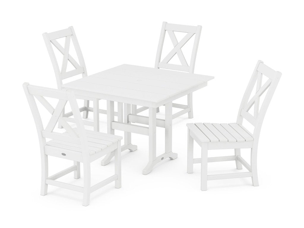 Braxton Side Chair 5-Piece Farmhouse Dining Set Photo