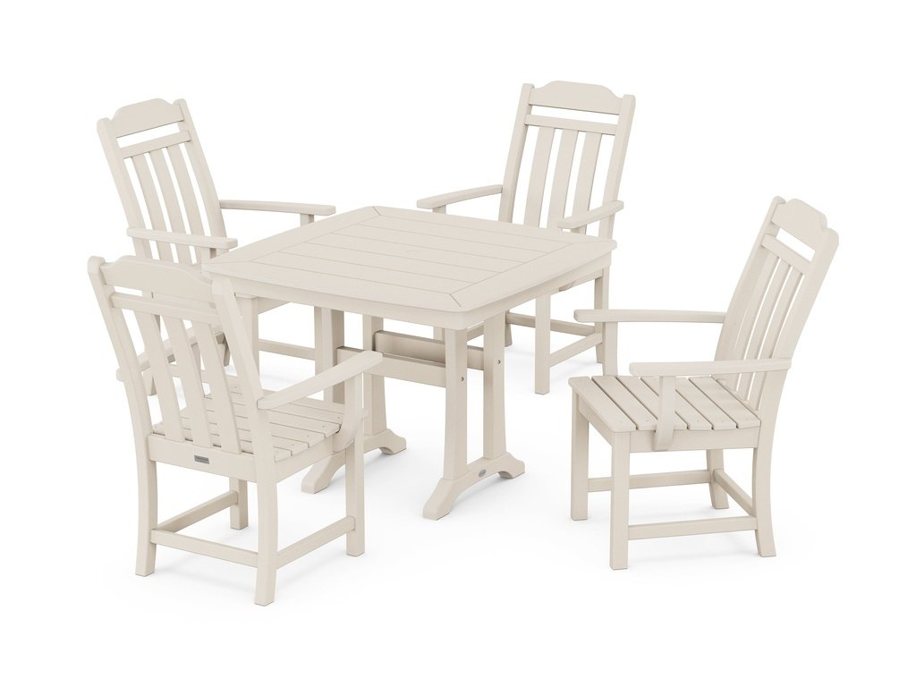 Country Living 5-Piece Dining Set with Trestle Legs Photo