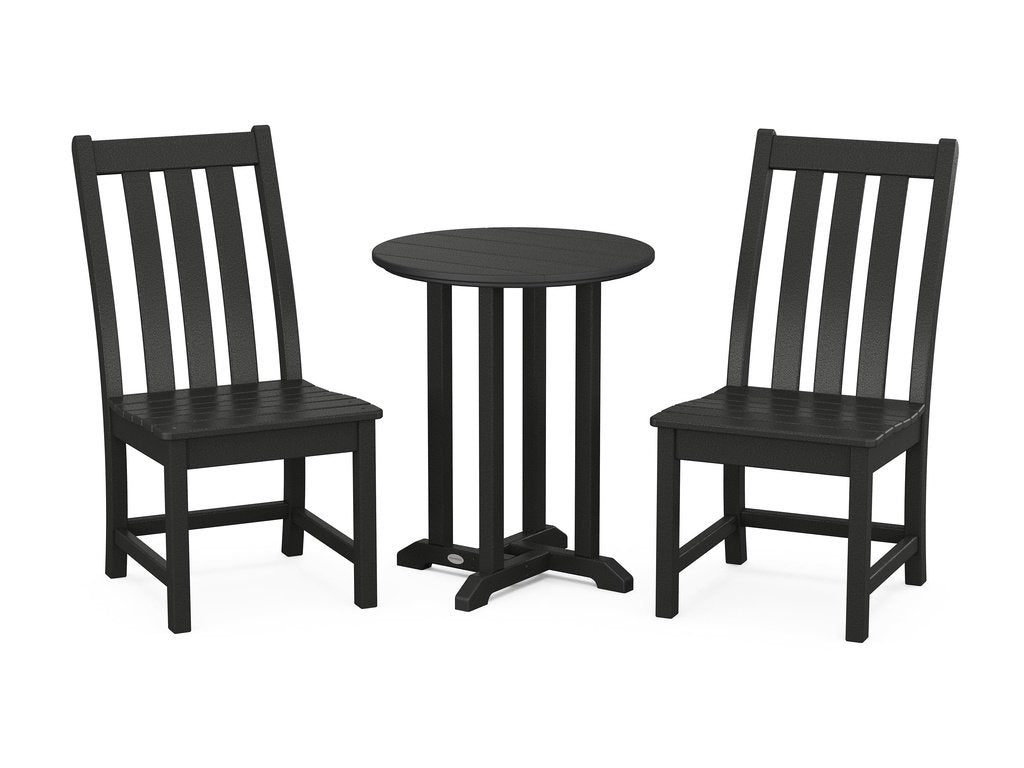 Vineyard Side Chair 3-Piece Round Dining Set Photo