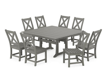 Braxton Side Chair 9-Piece Farmhouse Dining Set Photo