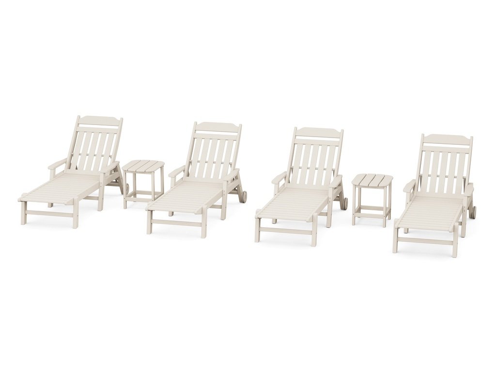 Country Living 6-Piece Chaise Set with Arms and Wheels Photo