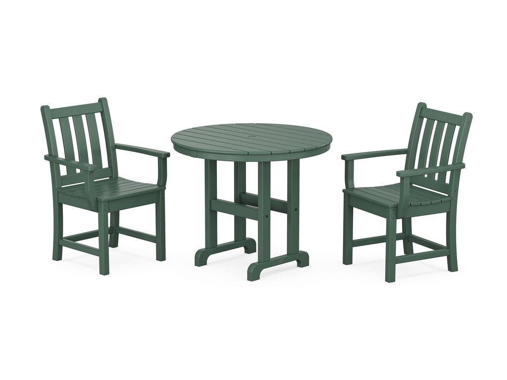 Traditional Garden 3-Piece Round Dining Set Photo