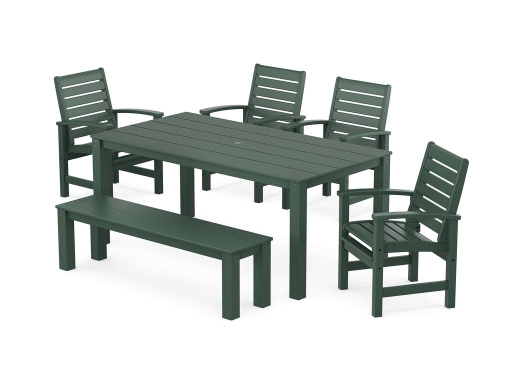 Signature 6-Piece Parsons Dining Set with Bench Photo