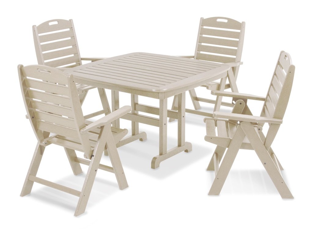 Nautical Highback Chair 5-Piece Dining Set Photo