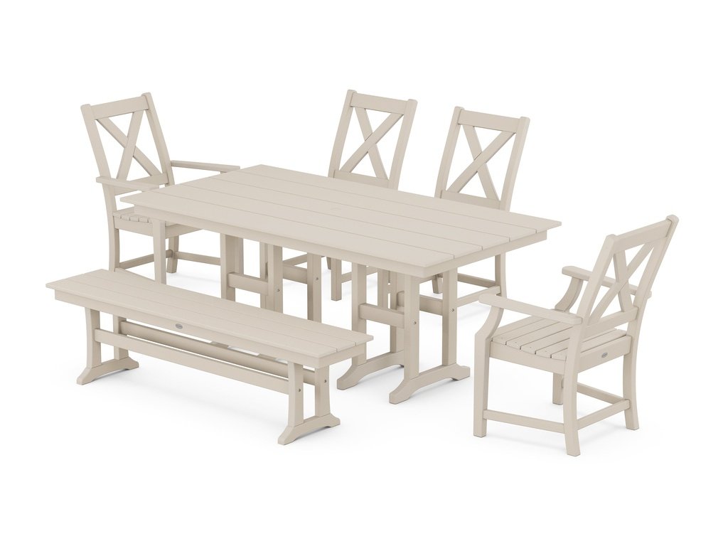 Braxton 6-Piece Farmhouse Dining Set Photo