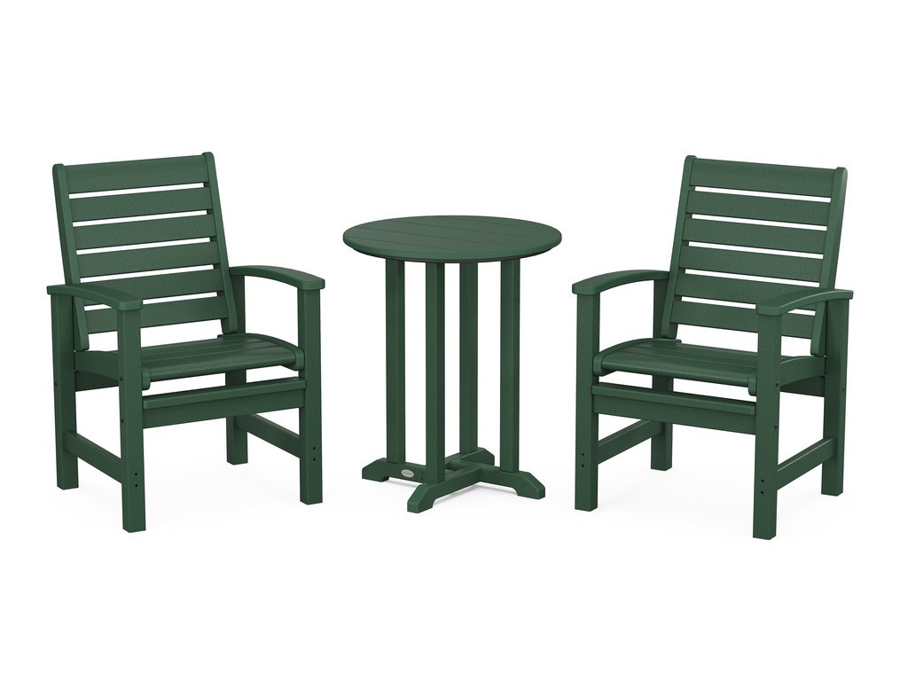 Signature 3-Piece Round Farmhouse Dining Set Photo