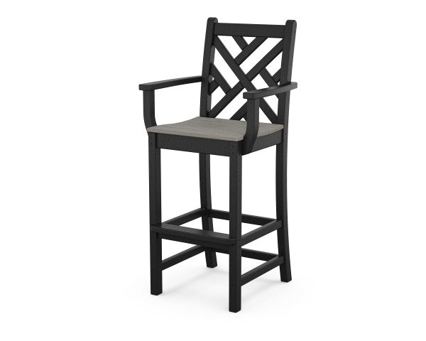 Chippendale Bar Arm Chair | Natural Finish - Retreat Home Furniture