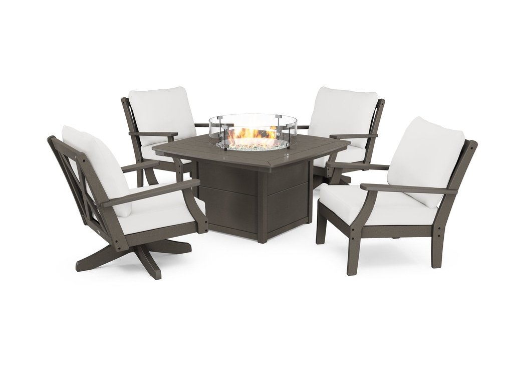 Braxton 5-Piece Deep Seating Set with Fire Table Photo