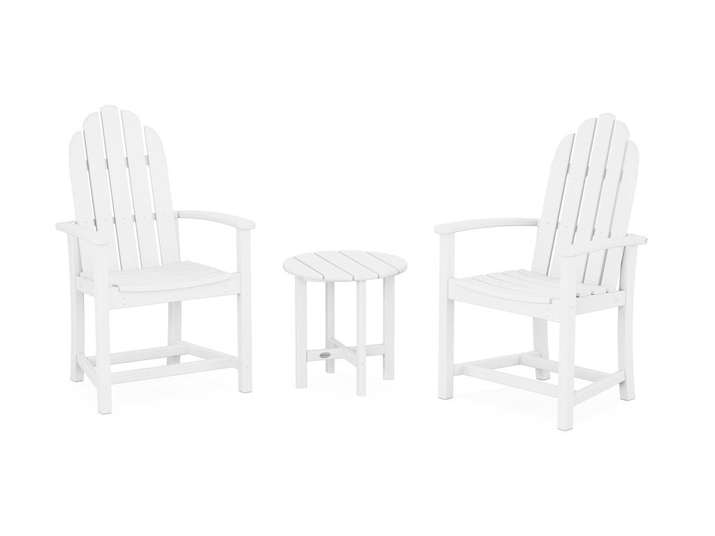 Classic 3-Piece Upright Adirondack Chair Set Photo