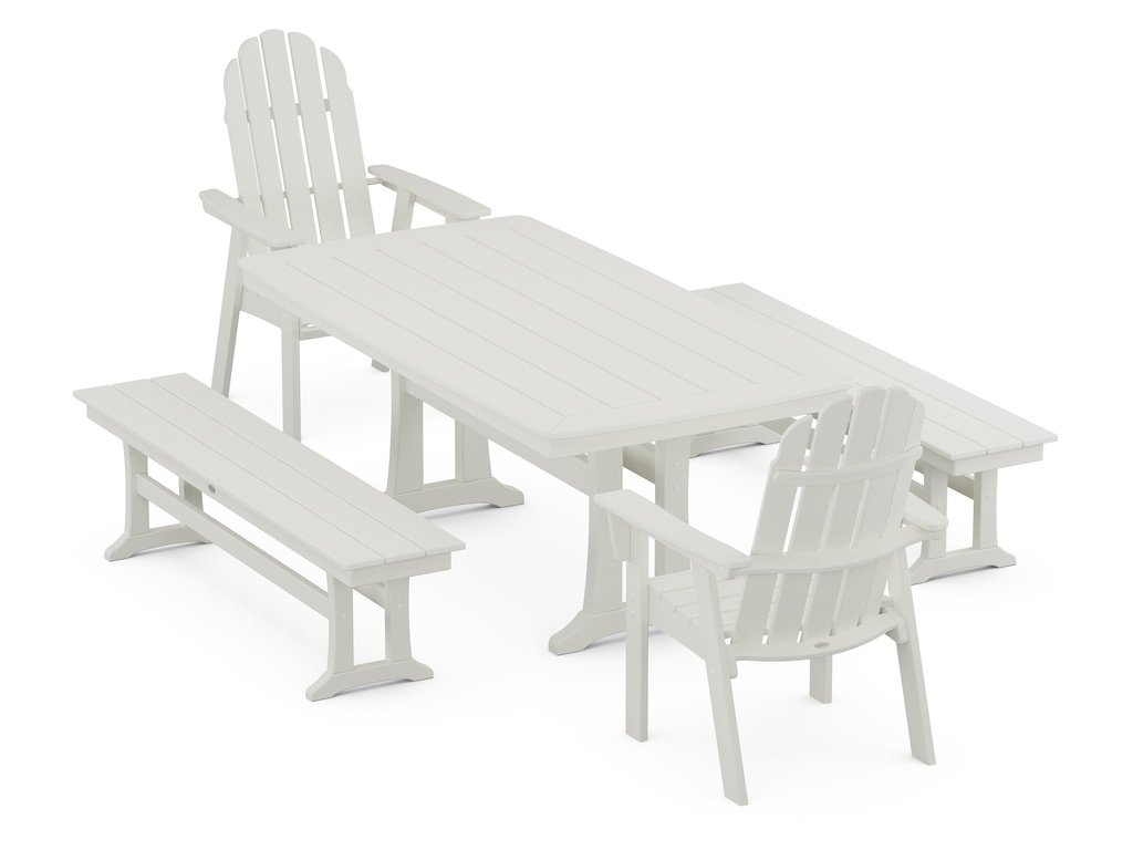 Vineyard Adirondack 5-Piece Dining Set with Trestle Legs Photo