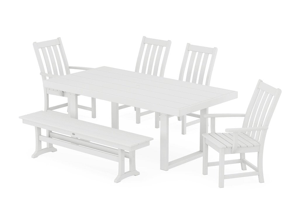 Vineyard 6-Piece Dining Set with Bench Photo