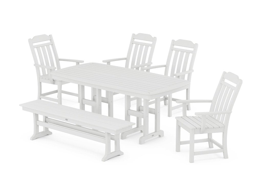 Country Living 6-Piece Dining Set with Bench Photo