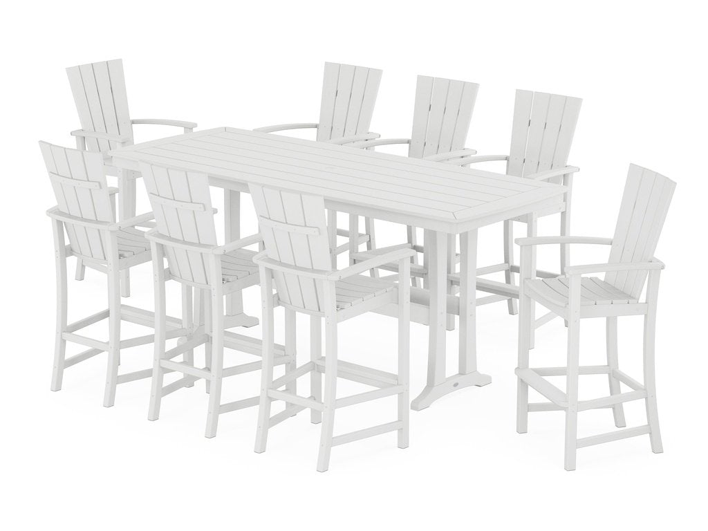 Quattro Adirondack 9-Piece Bar Set with Trestle Legs Photo