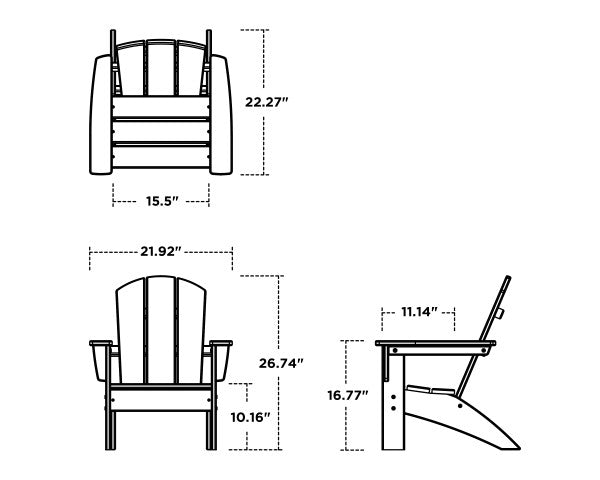 Kids Nautical Adirondack Chair - Retreat Home Furniture