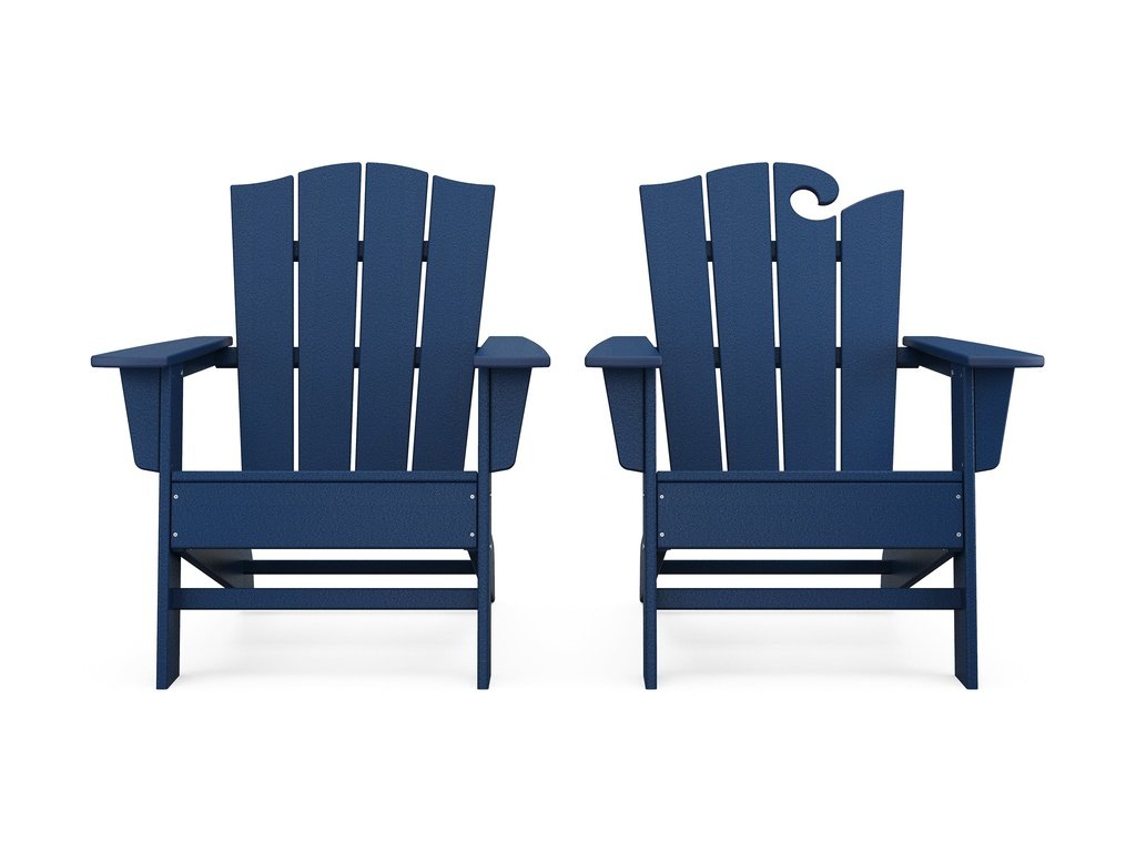 Wave 2-Piece Adirondack Chair Set with The Crest Chair Photo