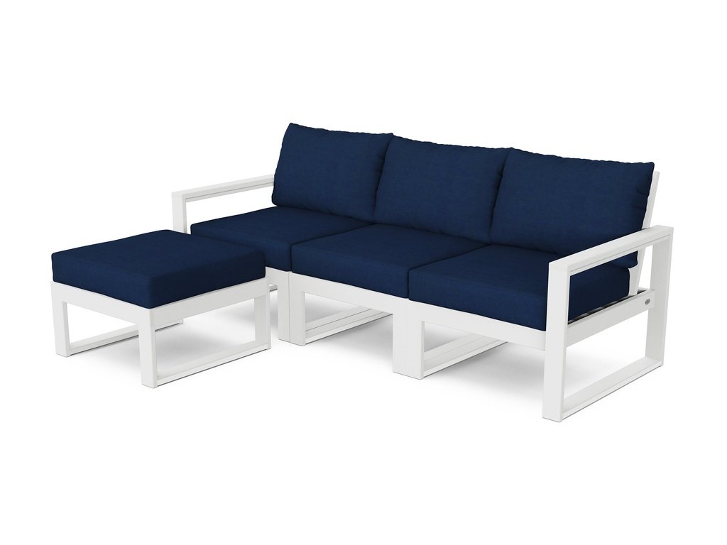 EDGE 4-Piece Modular Deep Seating Set with Ottoman Photo