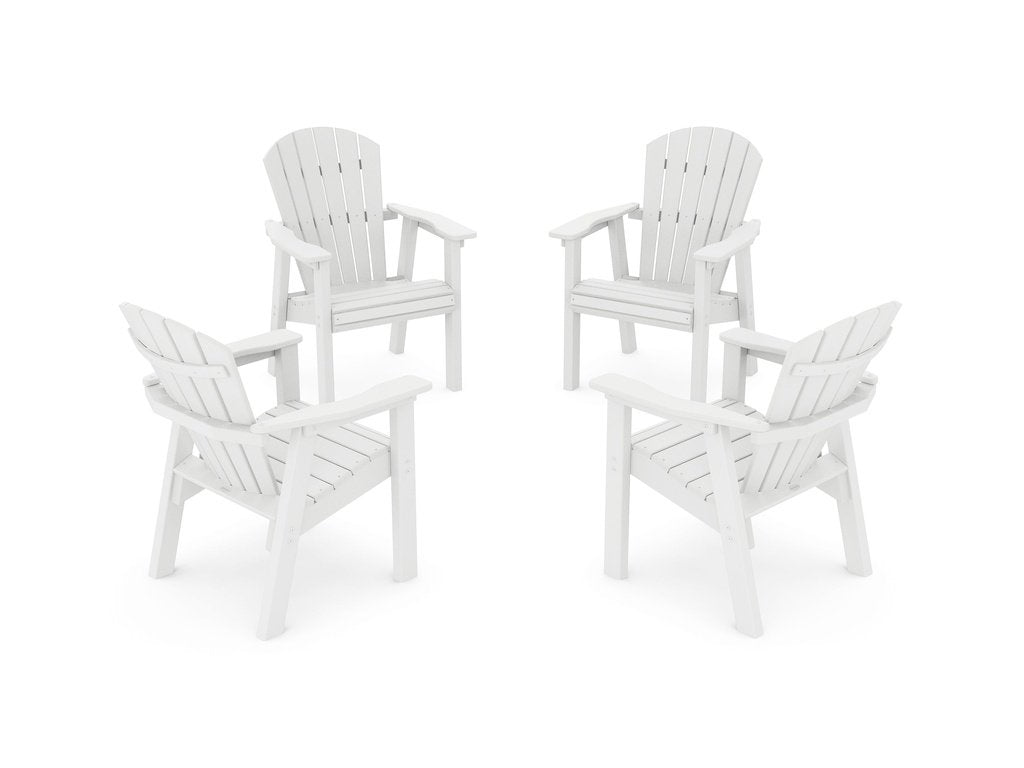 Seashell 4-Piece Upright Adirondack Conversation Set Photo