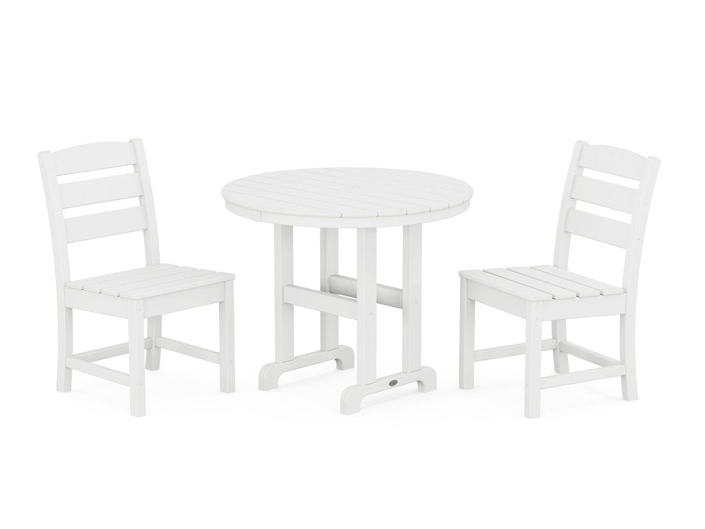 Lakeside Side Chair 3-Piece Round Dining Set Photo