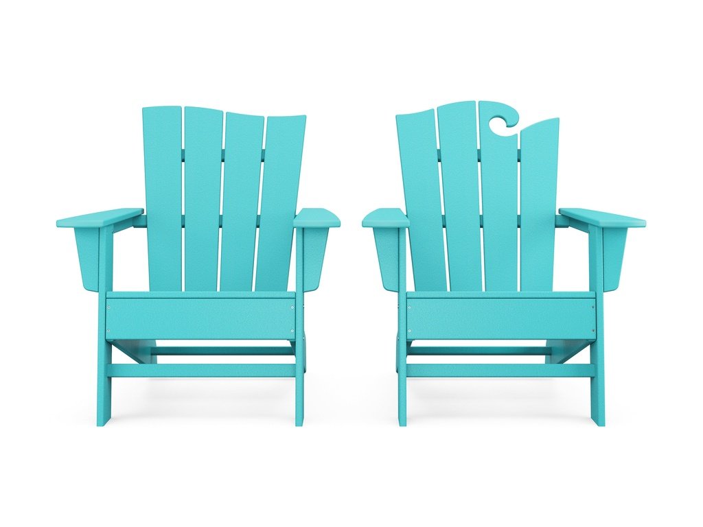 Wave 2-Piece Adirondack Set with The Wave Chair Left Photo