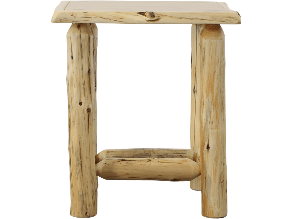 Rustic Cedar End Table