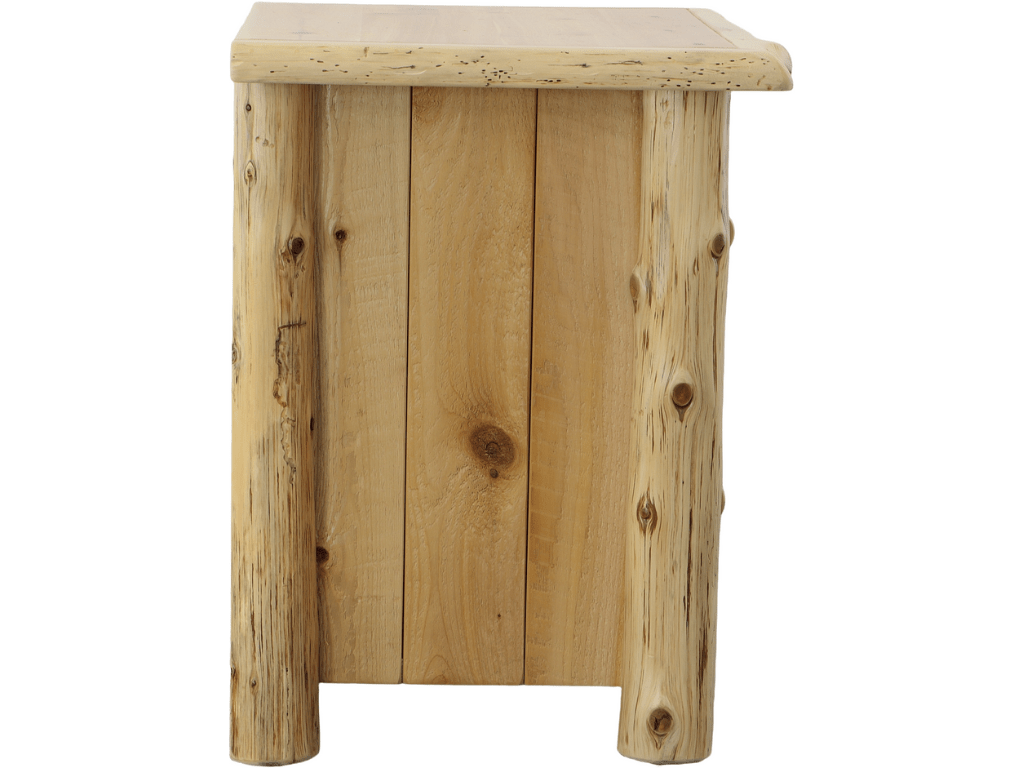 Rustic Cedar 2 Drawer Nightstand