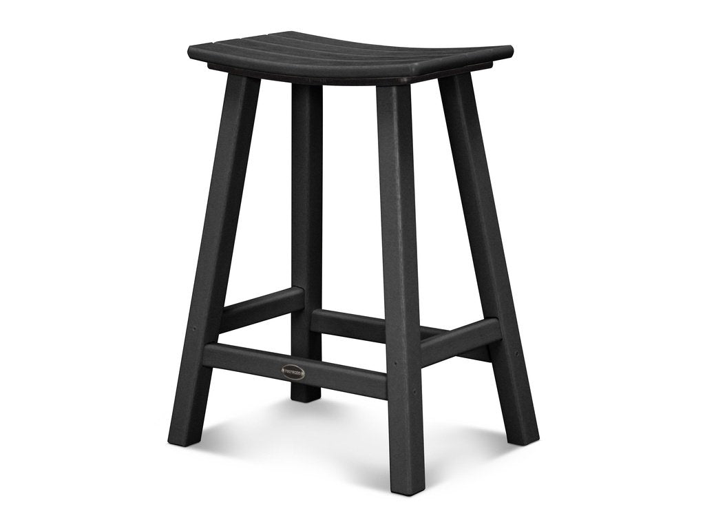 Traditional 24" Saddle Counter Stool Photo