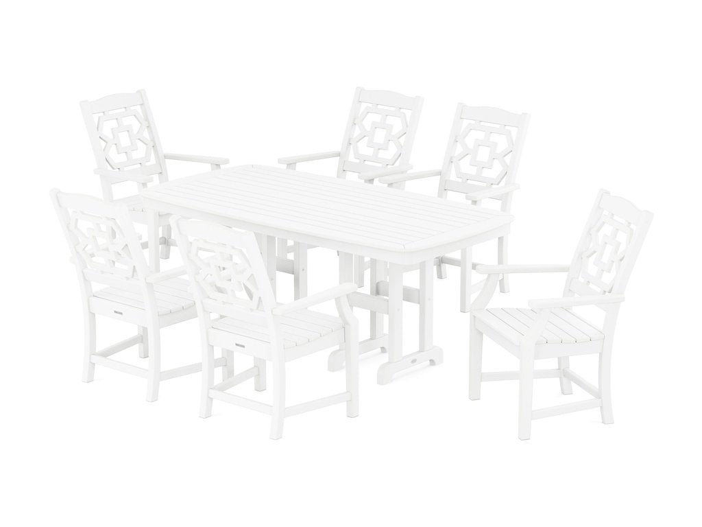 Chinoiserie Arm Chair 7-Piece Dining Set Photo