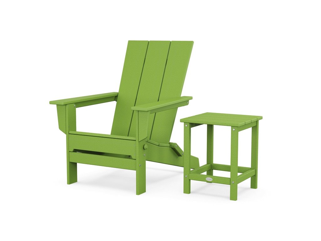 Modern Studio Folding Adirondack Chair with Side Table Photo