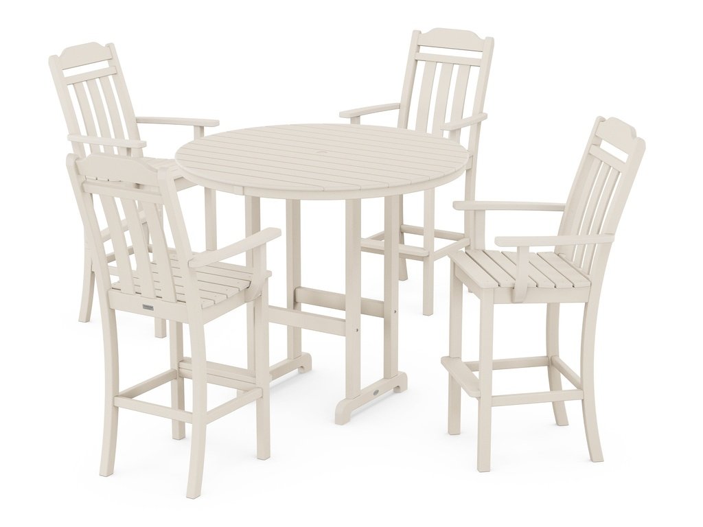 Country Living 5-Piece Round Farmhouse Bar Set Photo