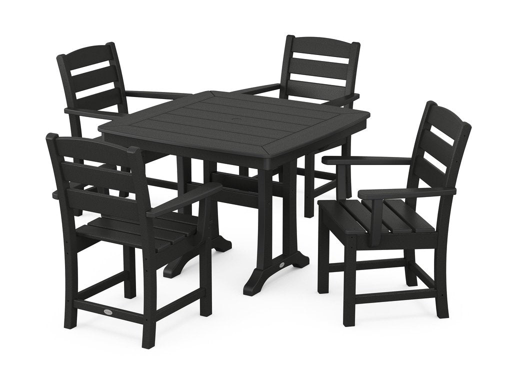 Lakeside 5-Piece Dining Set with Trestle Legs Photo