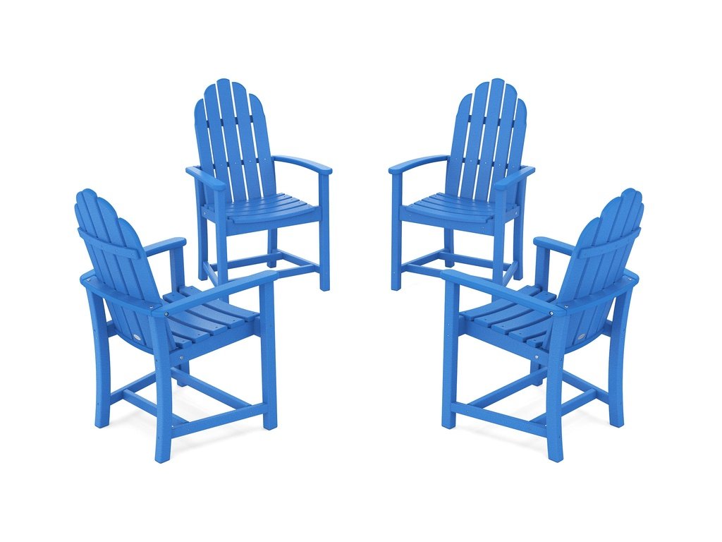 Classic 4-Piece Upright Adirondack Conversation Set Photo