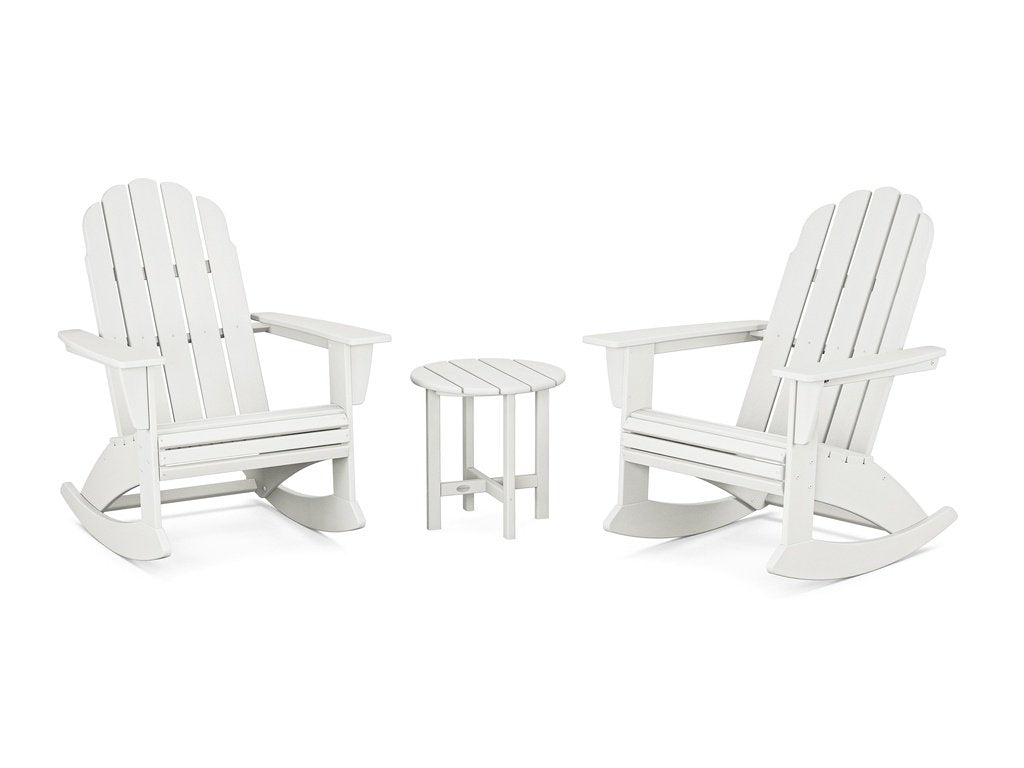 Vineyard Curveback 3-Piece Adirondack Rocking Chair Set Photo