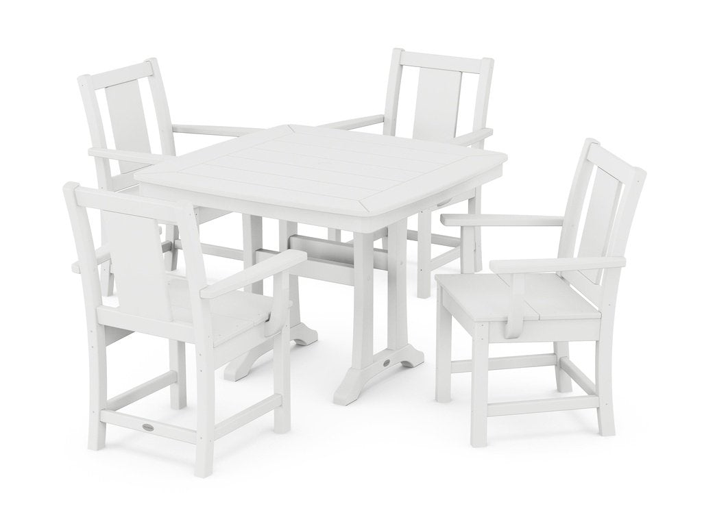 Prairie 5-Piece Dining Set with Trestle Legs Photo