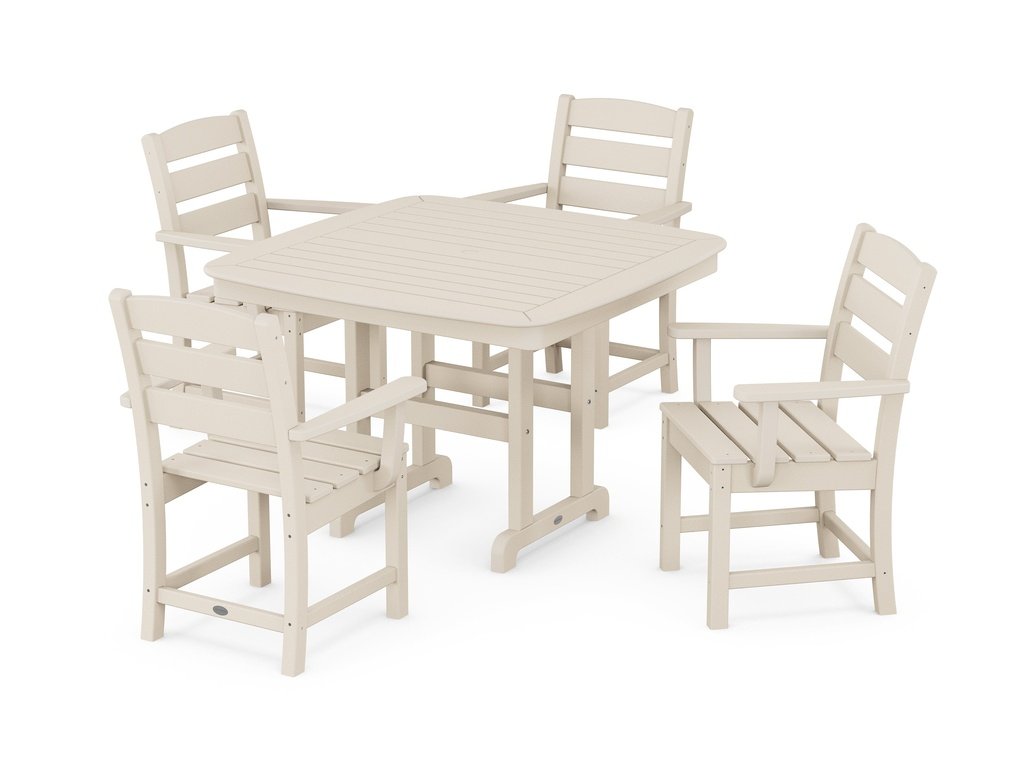 Lakeside 5-Piece Dining Set with Trestle Legs Photo