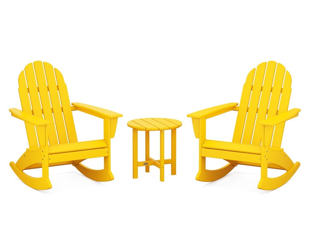 Vineyard 3-Piece Adirondack Rocking Chair Set Photo