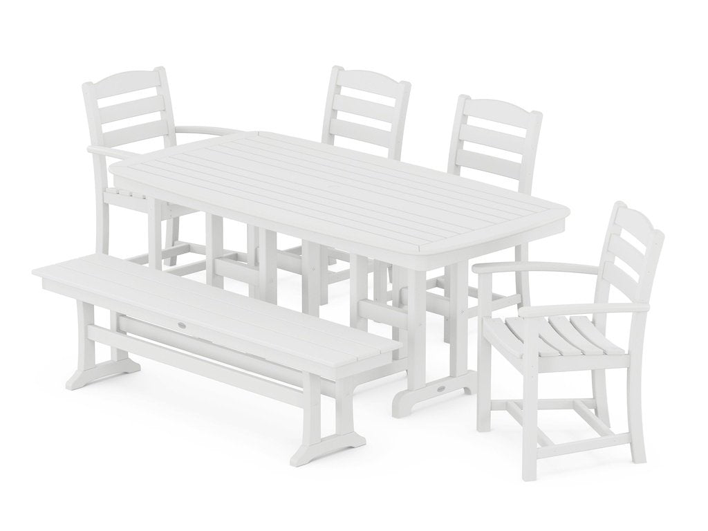 La Casa Café 6-Piece Dining Set with Bench Photo