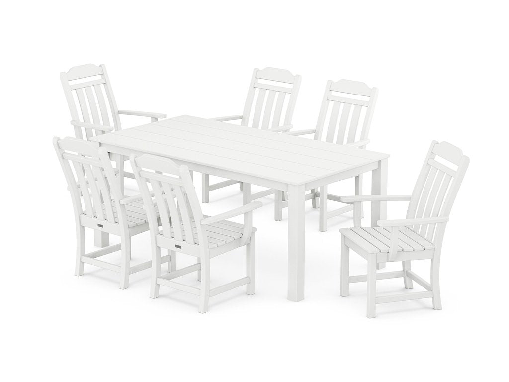 Country Living Arm Chair 7-Piece Parsons Dining Set Photo