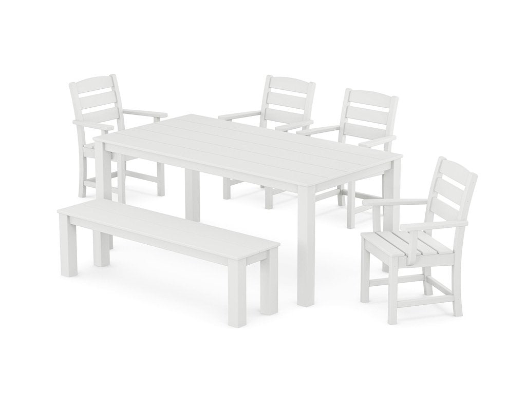 Lakeside 6-Piece Parsons Dining Set with Bench Photo