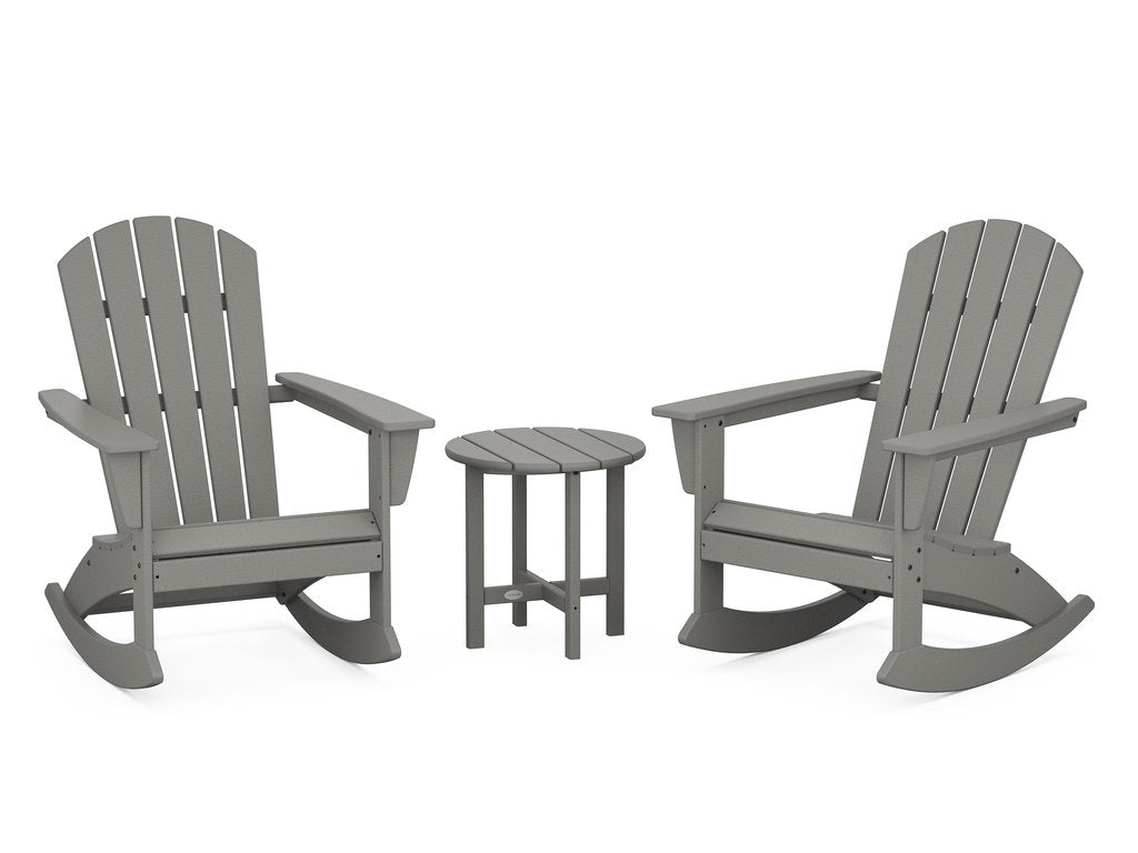 Nautical 3-Piece Adirondack Rocking Chair Set Photo