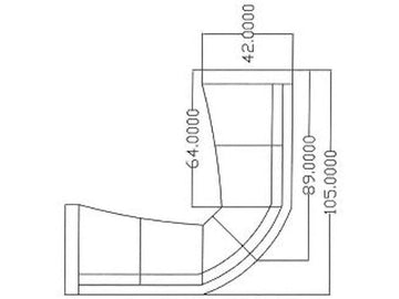 Loveseat Sectional Sketch